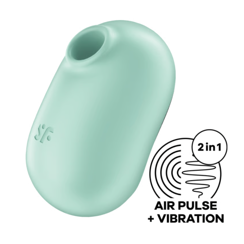 Вакуумно-волновой стимулятор с вибрацией мятный Pro To Go 2 Satisfyer
