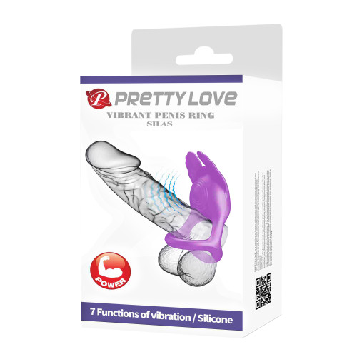 Эрекционное виброкольцо Pretty Love Silas