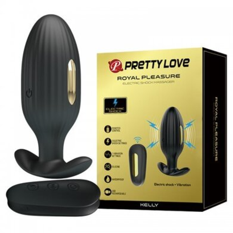 Анальная пробка с электростимуляцией и вибрацией Pretty Love Royal Pleasure Kelly
