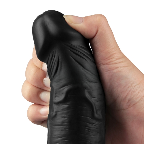 Реалистичный вибратор REAL SOFTEE 24 см BLACK
