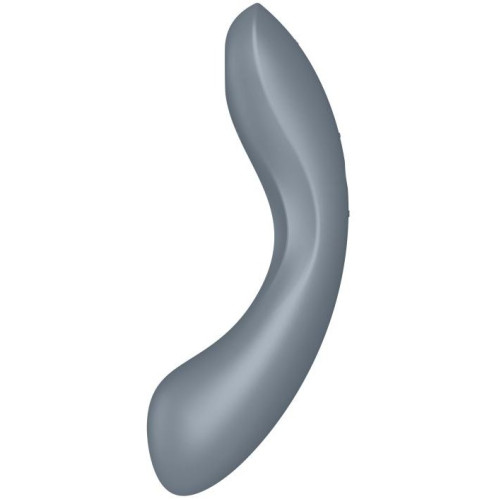 Вакуумный вибростимулятор для клитора и точки G серый Curvy Trinity 1 Satisfyer