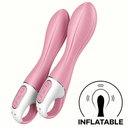 Расширяющийся вибратор розовый Air Pump Vibrator 2 Satisfyer