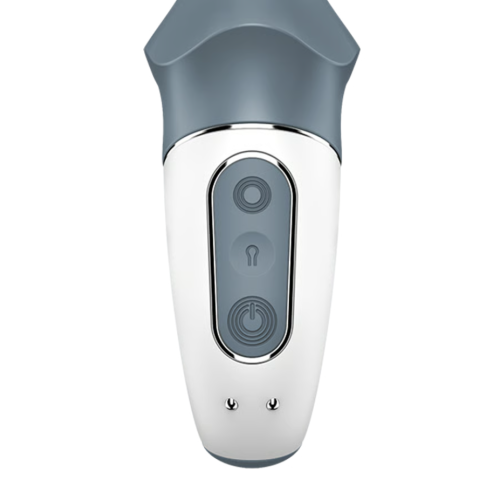 Расширяющийся анальный вибратор серый Air Pump Booty 1 Satisfyer