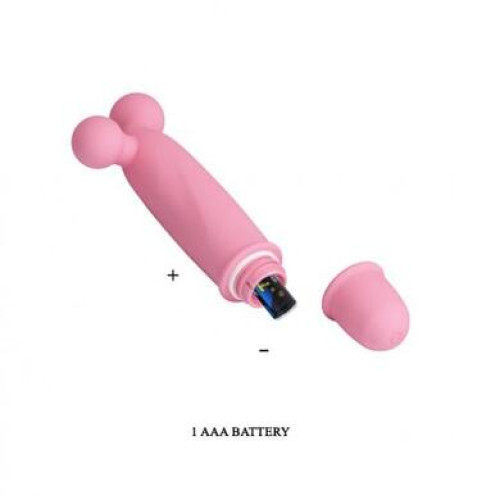 Мини-вибратор оригинальной формы Pretty Love Goddard нежно-розовый