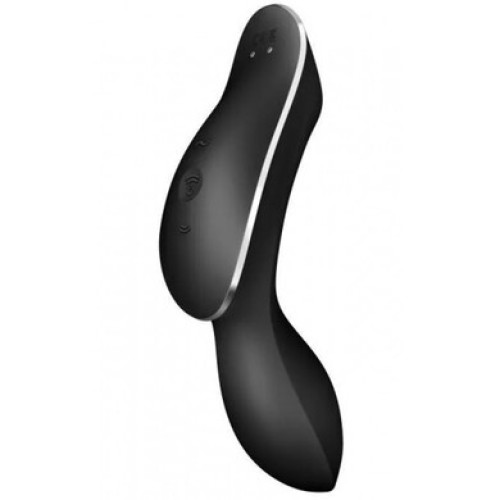 Вакуумный вибростимулятор для клитора и точки G черный Curvy Trinity 2 Satisfyer (EU+World version)