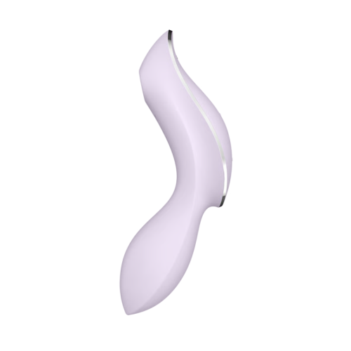 Вакуумный вибростимулятор для клитора и точки G фиолетовый Curvy Trinity 2 Satisfyer (EU+World version)
