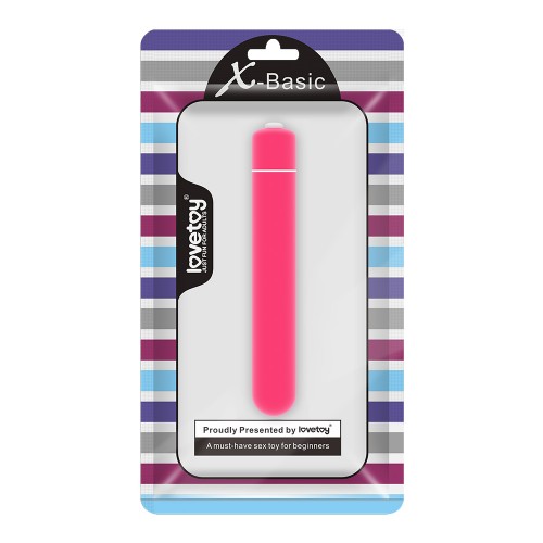 Мини-вибратор X-Basic Bullet Lovetoy с 10 режимами розовый