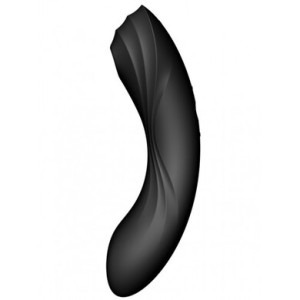 Вакуумный вибростимулятор для клитора и точки G черный Curvy Trinity 4 Satisfyer (иной угол)