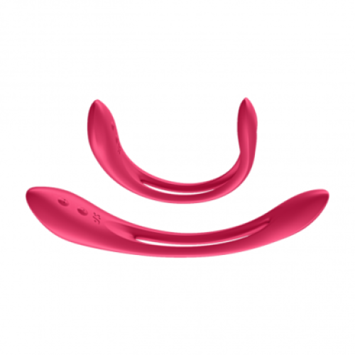 Многофункциональный вибратор для пар с гибкой основой Elastic Joy Red Satisfyer