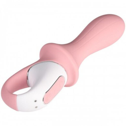 Расширяющийся анальный смарт-вибратор розовый Air Pump Booty 5+ Satisfyer