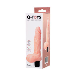 Реалистичный вибратор c мошонкой A-Toys 14 см (иной угол)