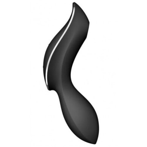 Вакуумный вибростимулятор для клитора и точки G черный Curvy Trinity 2 Satisfyer (EU+World version)