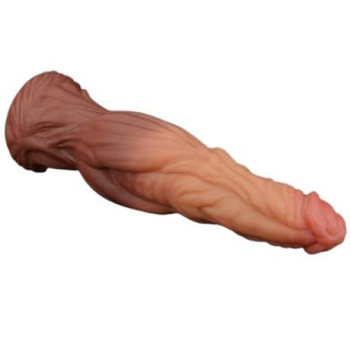 Фаллоимитатор на присоске с ярко выраженным рельефом Lovetoy Silicone Cock 25 см
