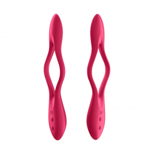 Многофункциональный вибратор для пар с гибкой основой Elastic Joy Red Satisfyer