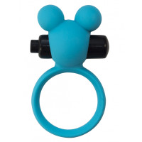 Эрекционное виброкольцо голубое Emotions Minnie