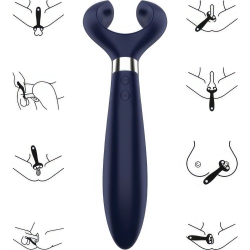 Многофункциональный вибратор синий Endless Fun Satisfyer