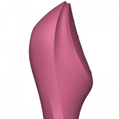 Вакуумный вибростимулятор для клитора и точки G красный Curvy Trinity 3 Satisfyer