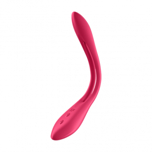 Многофункциональный вибратор для пар с гибкой основой Elastic Joy Red Satisfyer