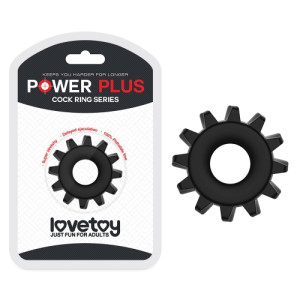 Эрекционное кольцо Черное POWER PLUS (1шт)