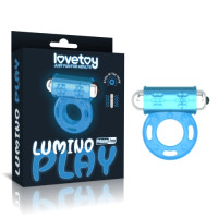 Эрекционное виброкольцо светящееся в темноте Lumino Play Vibrating Penis Ring