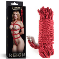 Веревка для бондажа Rebellion Reign Ebony Silky