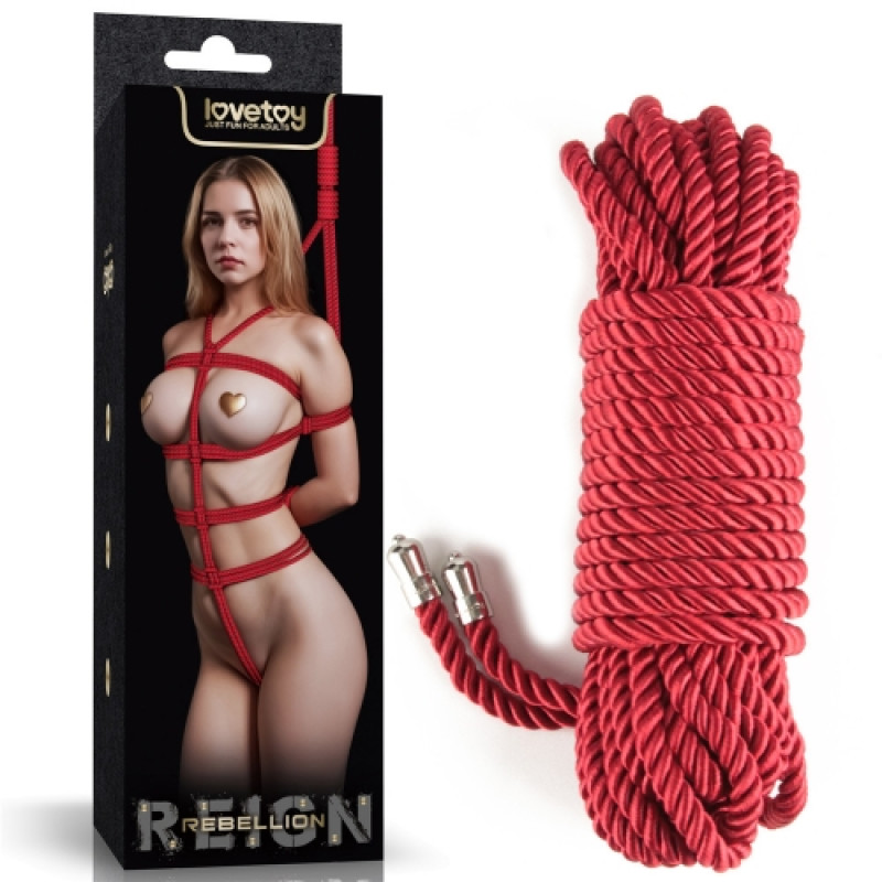 Веревка для бондажа Rebellion Reign Ebony Silky