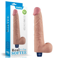 Реалистичный вибратор REAL SOFTEE 27 см
