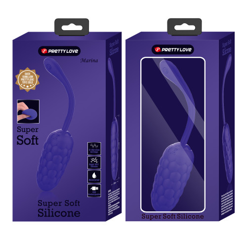 Виброяйцо Pretty Love Super Soft Silicone Синее