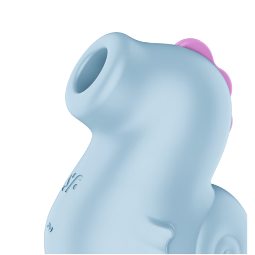 Вакуумно-волновой стимулятор клитора с вибрацией голубой Sea Pony Satisfyer