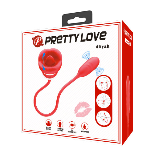 Набор: виброяйцо и клиторальный стимулятор язычок Pretty Love Aliyah