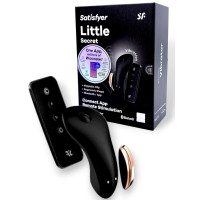 Клиторальный смарт-вибростимулятор для ношения черный Little Secret Satisfyer