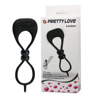 Двойная утяжка (лассо) на пенис с вибрацией Locker Pretty Love