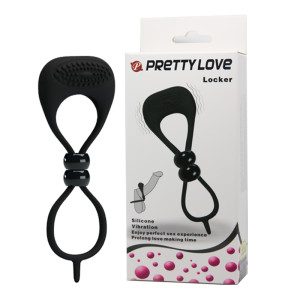 Двойная утяжка (лассо) на пенис с вибрацией Locker Pretty Love