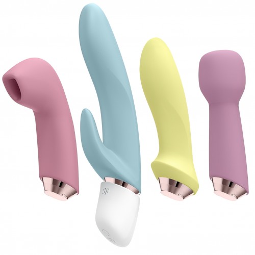 Набор из четырех игрушек Marvelous Four Vibrator & Air Pulse Set Satisfyer
