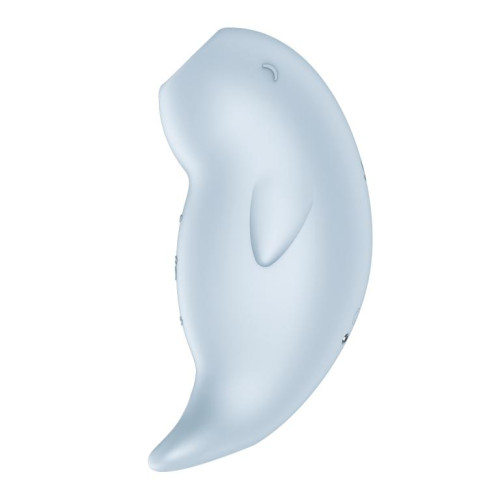 Вакуумно-волновой стимулятор клитора с вибрацией голубой Seal You Soon Satisfyer