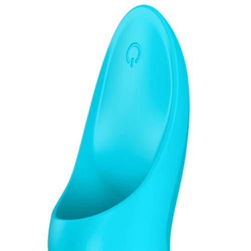 Клиторальный вибромассажер на палец голубой Teaser Satisfyer