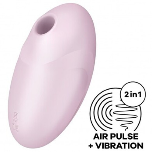 Вакуумно-волновой стимулятор клитора с вибрацией розовый Vulva Lover 3 Satisfyer