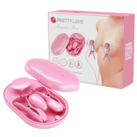 Набор виброклипс с электростимуляцией и пробкой в кейсе Pretty Love Surprise Box