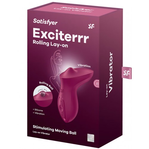 Клиторальный вибростимулятор Satisfyer Exciterrr бордовый