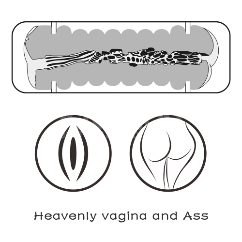 Мастурбатор влагалище и попка Blowout Double Side Stroker Vagina and Ass