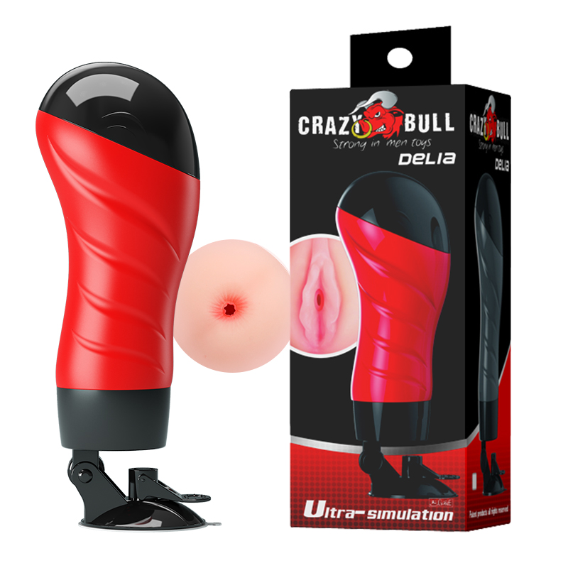 Реалистичный мастурбатор в колбе Crazy Bull Delia