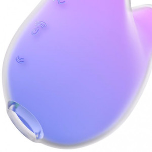 Вакуумно-волновой стимулятор с вибрацией фиолетовый Mermaid Vibes Satisfyer (иной угол)