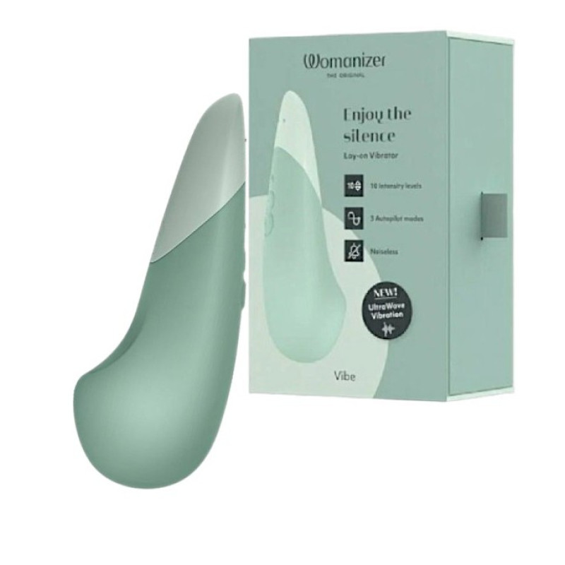 Клиторальный вибратор WOMANIZER VIBE цвет шалфея