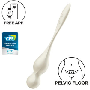 Виброшарики белые Love Birds 1 Satisfyer (иной угол)