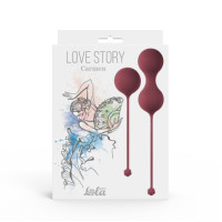 Набор красных вагинальных шариков Love Story Carmen