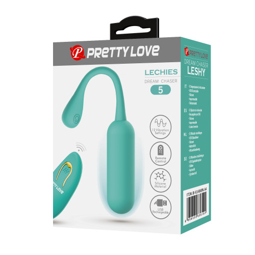 Виброяйцо вытянутое Pretty Love Lechies бирюзовое
