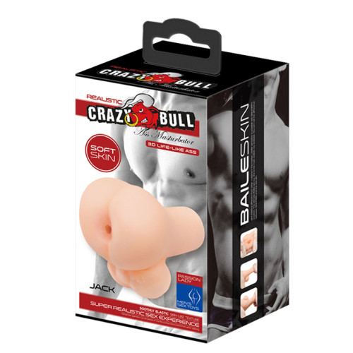 Мастурбатор с анусом и мошонкой Crazy bull Jack