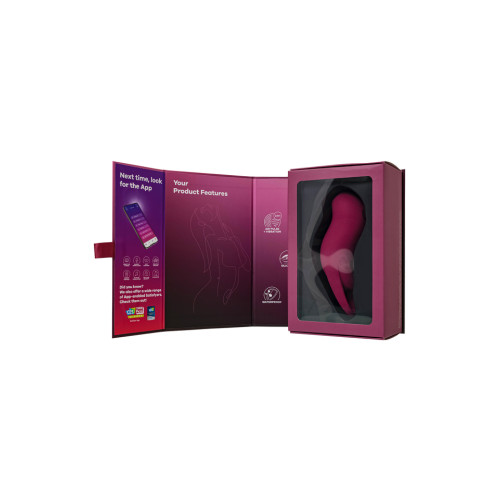 Вакуумно-волновой стимулятор клитора с вибрацией бордовый Pocket Pro 1 Satisfyer