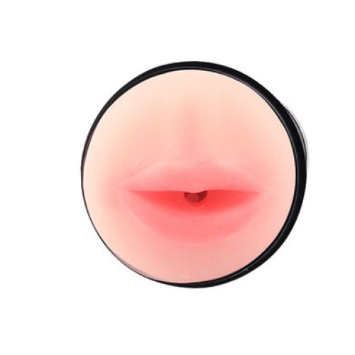 Мастурбатор ротик в колбе с вибрацией Pink Lips Baile