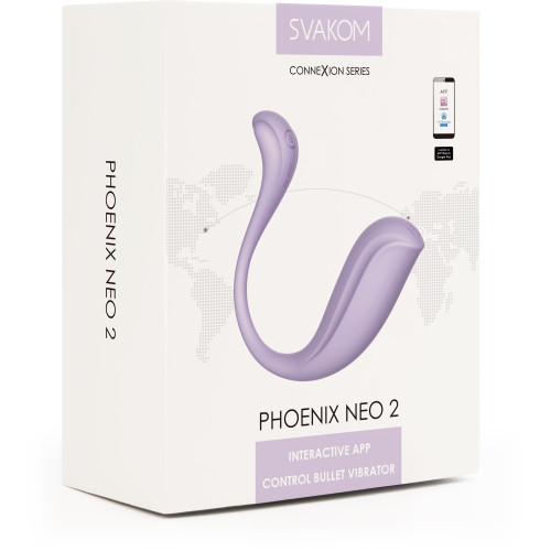 Интерактивное смарт-виброяйцо SVAKOM PHOENIX NEO 2 Pastel Lilac